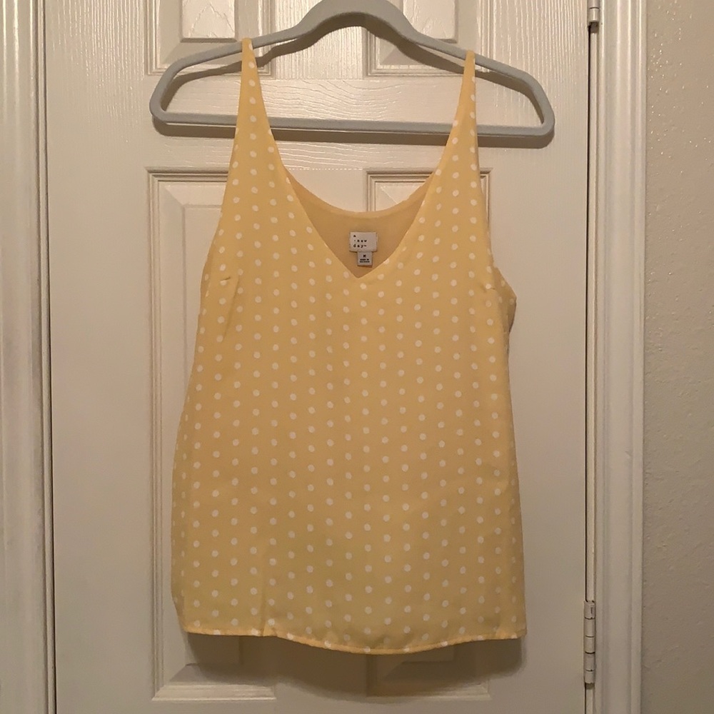 A New Day yellow dressy tank top